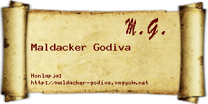 Maldacker Godiva névjegykártya